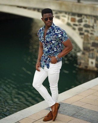 floral shirt outfit ideas for men