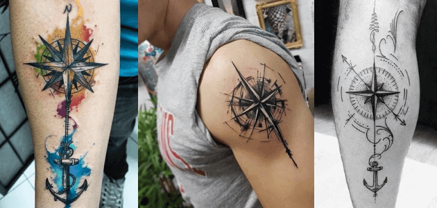 40+ New ATTRACTIVE Compass Tattoos For Men