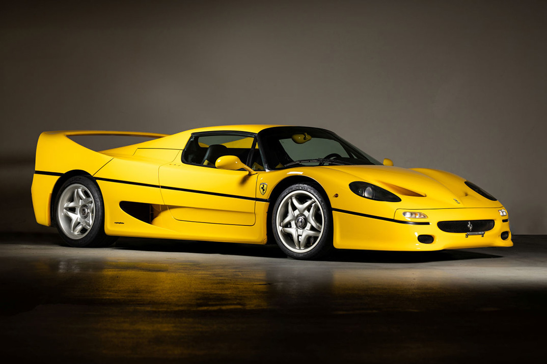 A 1-of-31 1997 Ferrari Giallo Modena F50 Is Headed To Auction