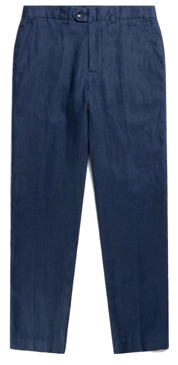 Percival Navy linen trousers 