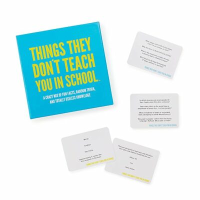 Things They Don't Teach You in School Card Game, Funny Christmas Gifts