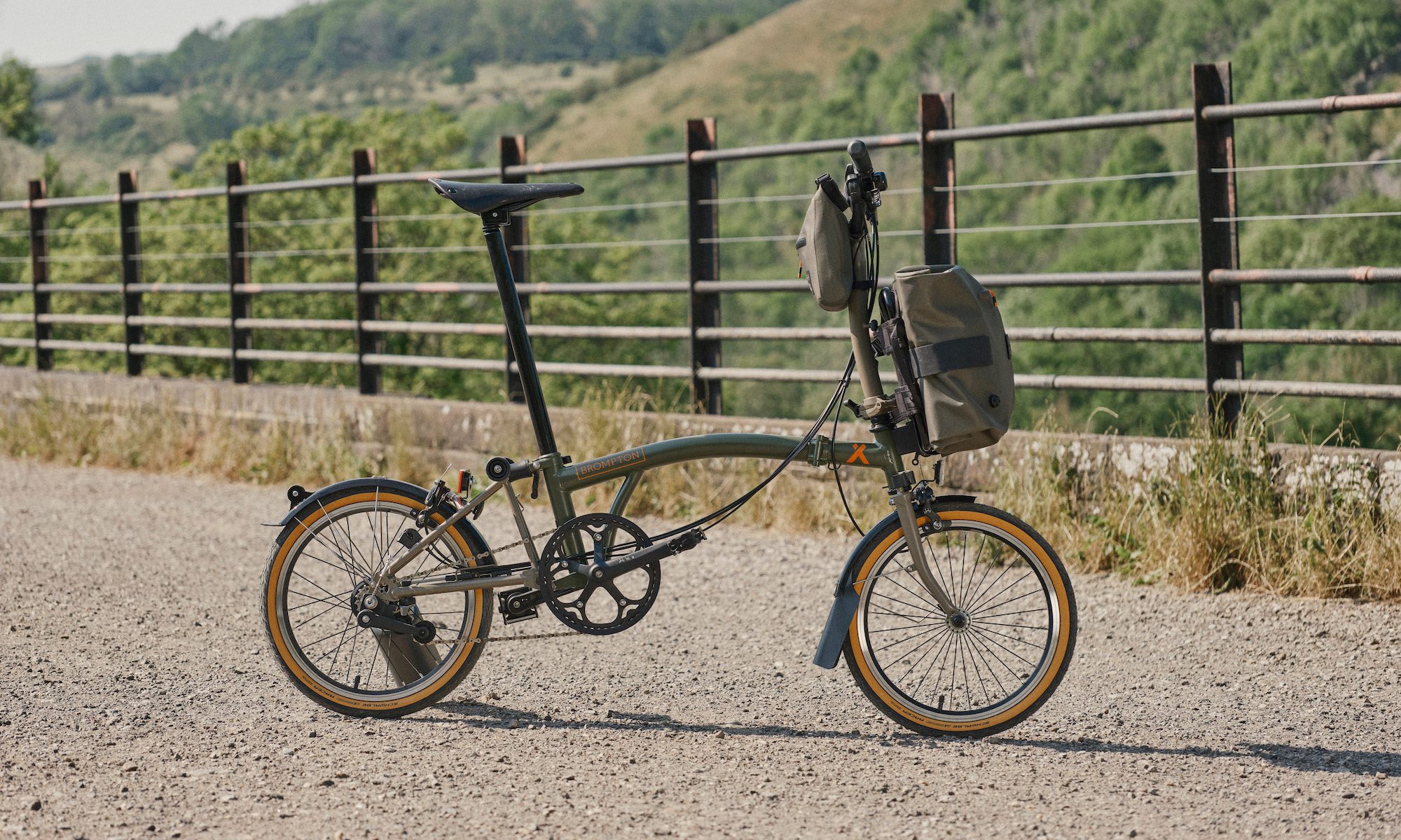 Brompton x Bear Grylls Folding Bike