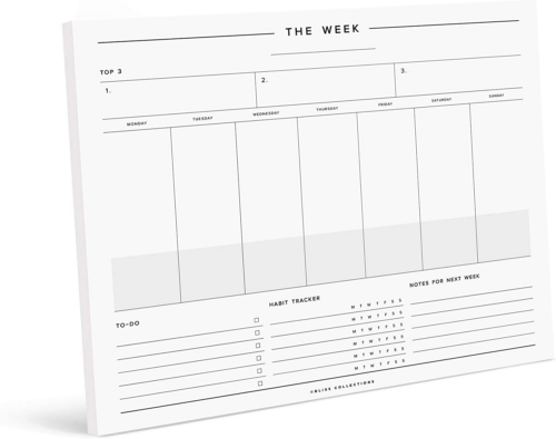 Bliss Collections Minimalist Weekly Planner