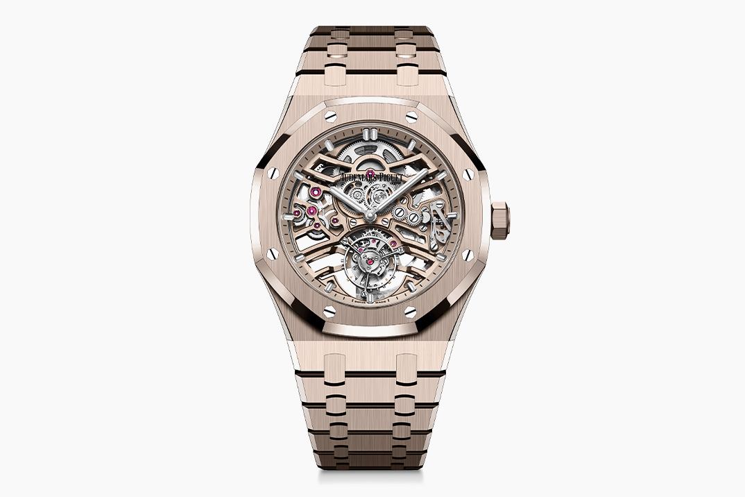 Audemars Piguet’s Royal Oak Flying Tourbillon Openworked Features New Sand Gold Material