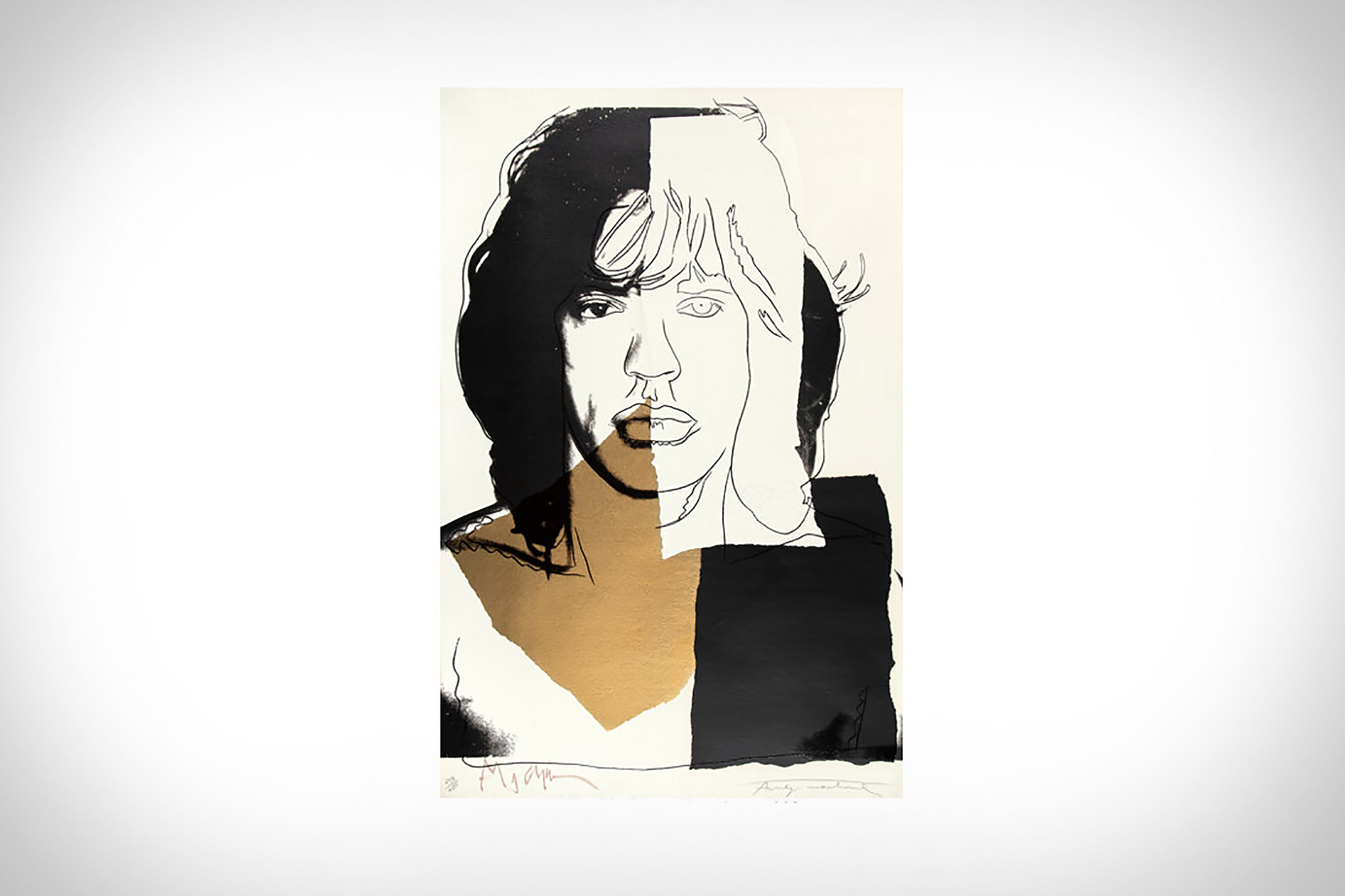 Andy Warhol Mick Jagger Screenprint