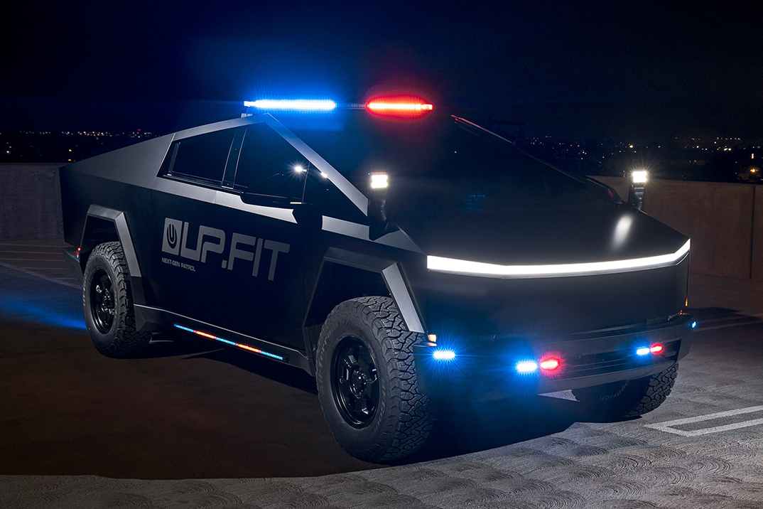 UP.FIT Debuts Tactical Police Tesla Cybertruck