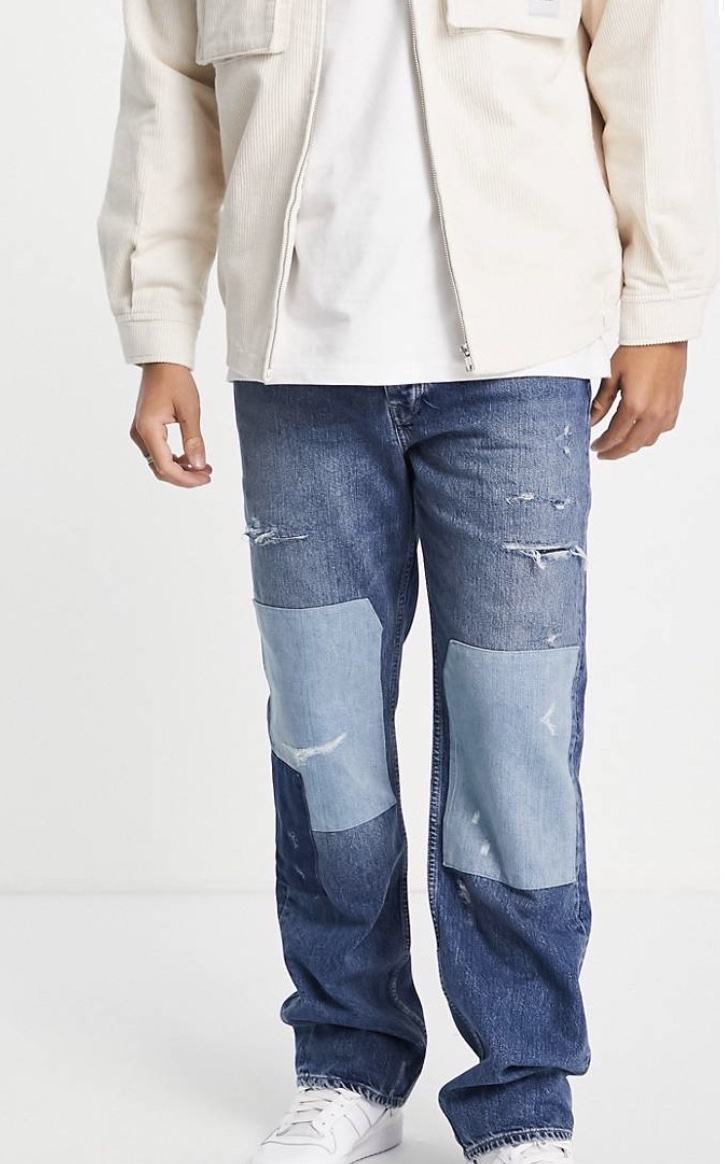River Island Patchwork Jeans