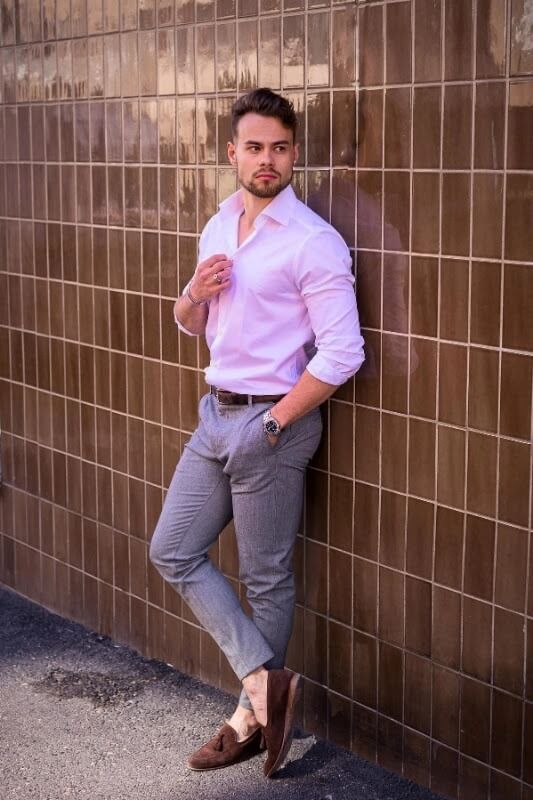 pink shirt combination pant ideas