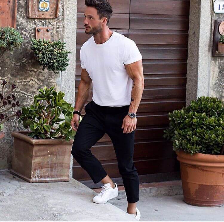 Best White T-Shirt Matching Pants For Men