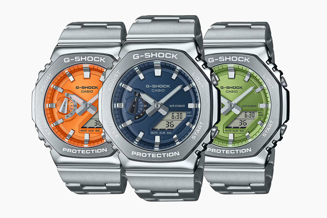 G-SHOCK’s 2110 ‘CasioOak’ G-STEEL Watch Ditches Solar Power For Shinier Dials