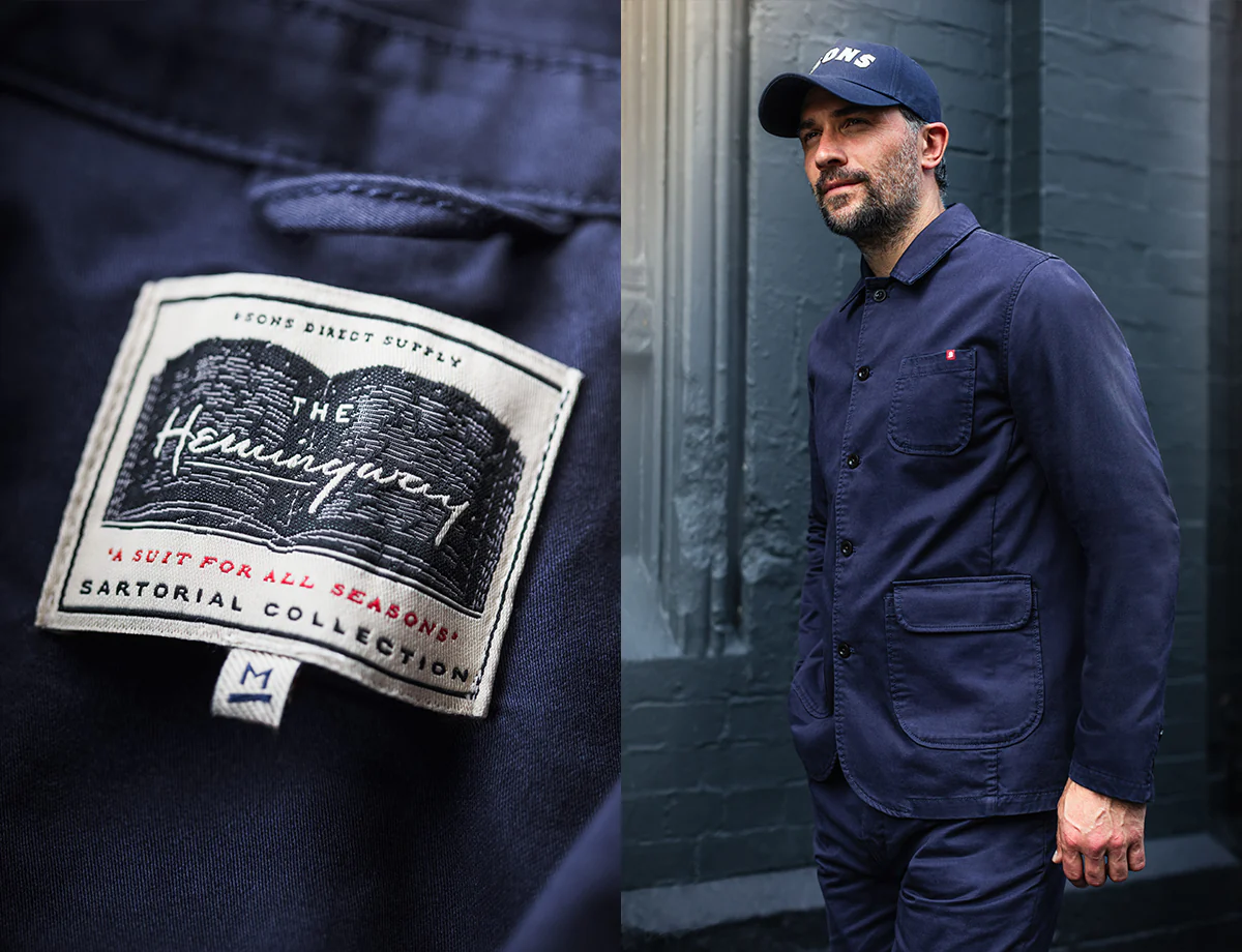 &SONS Hemingway Suit Jacket in Midnight Blue