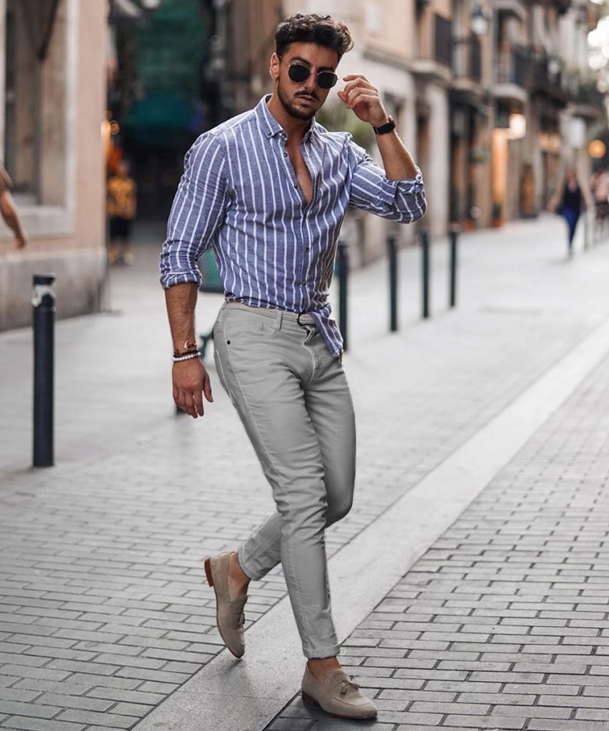 Gray Pants Matching Shirt For Men