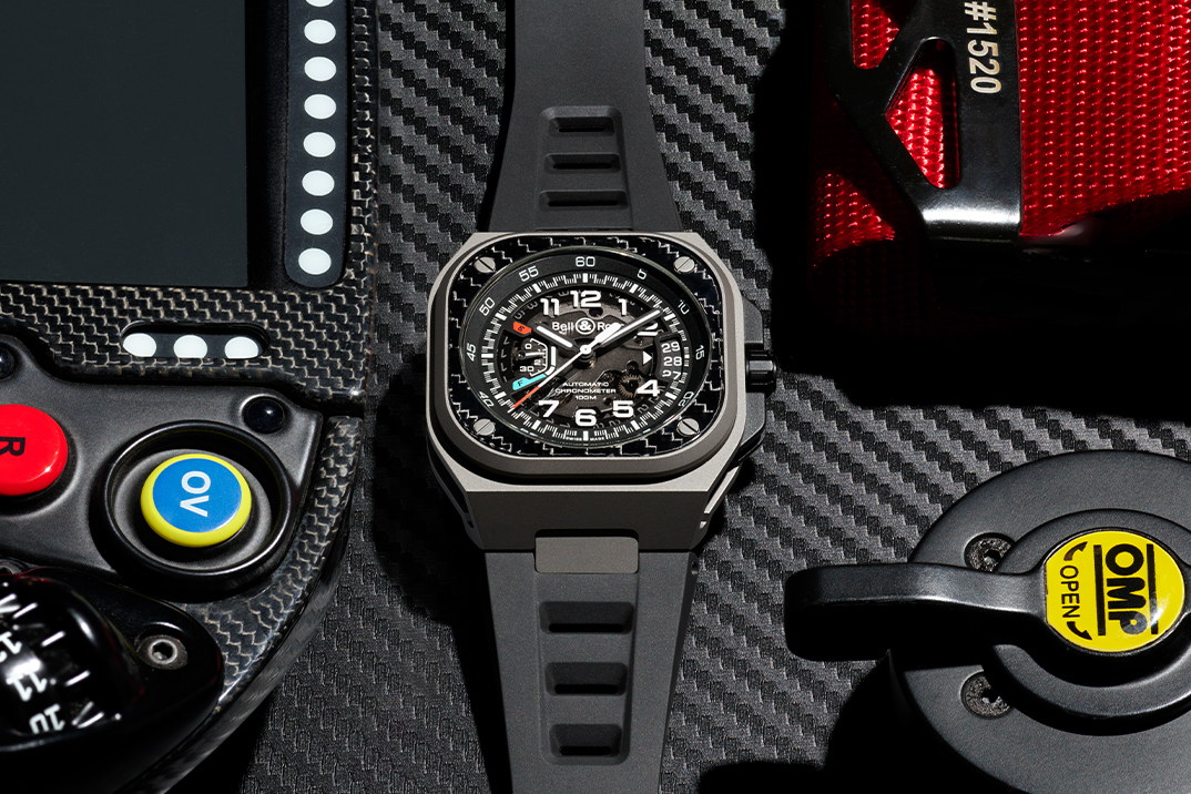 Bell & Ross Adds Titanium and Woven Carbon to Its Racing-Inspired BR-X5 Watch