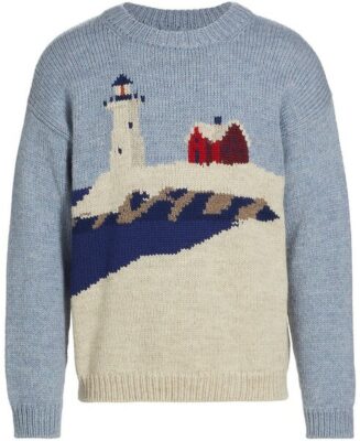 Bode Highland Lighthouse Wool Sweater