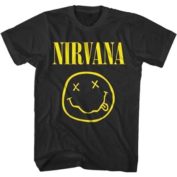 Nirvana T-shirt for 1990s Men's Fashion