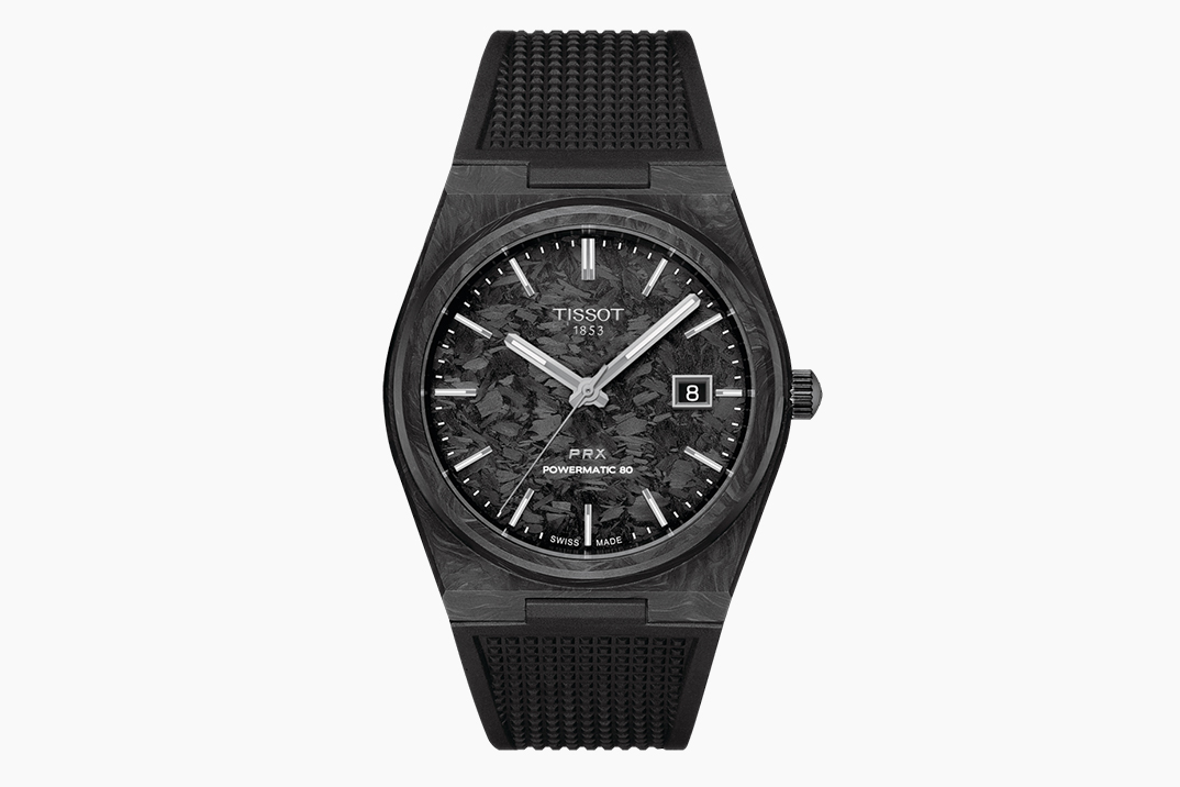 Tissot’s PRX 40 in Forged Carbon Is a Super Modern and Stealthy Watch