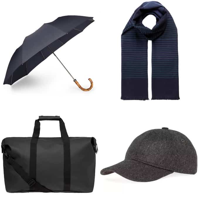 Men's essential rain accessories