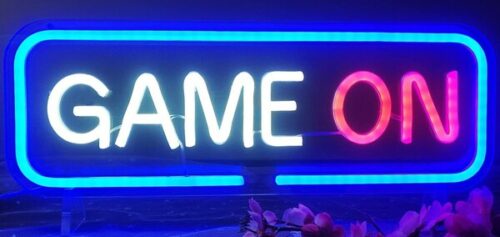 Ajoyferris Dimmable Game On Neon Sign