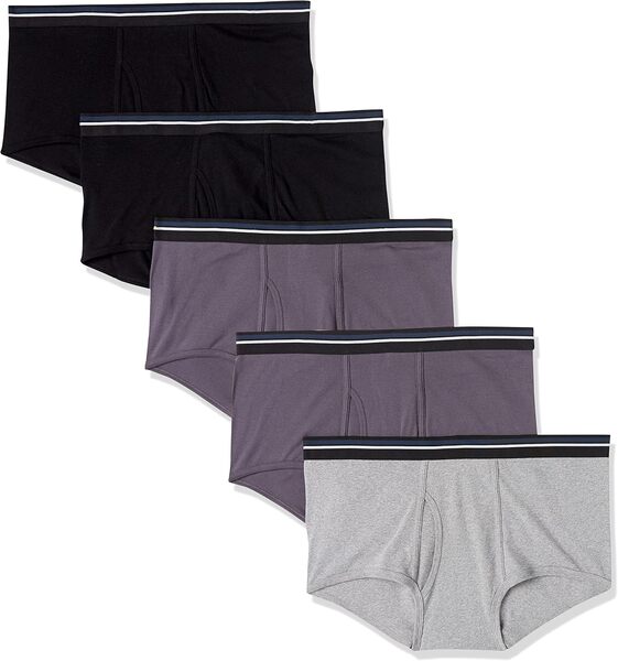 Amazon Essentials Men’s Cotton Tag-Free Briefs: best underwear for guys with big thighs