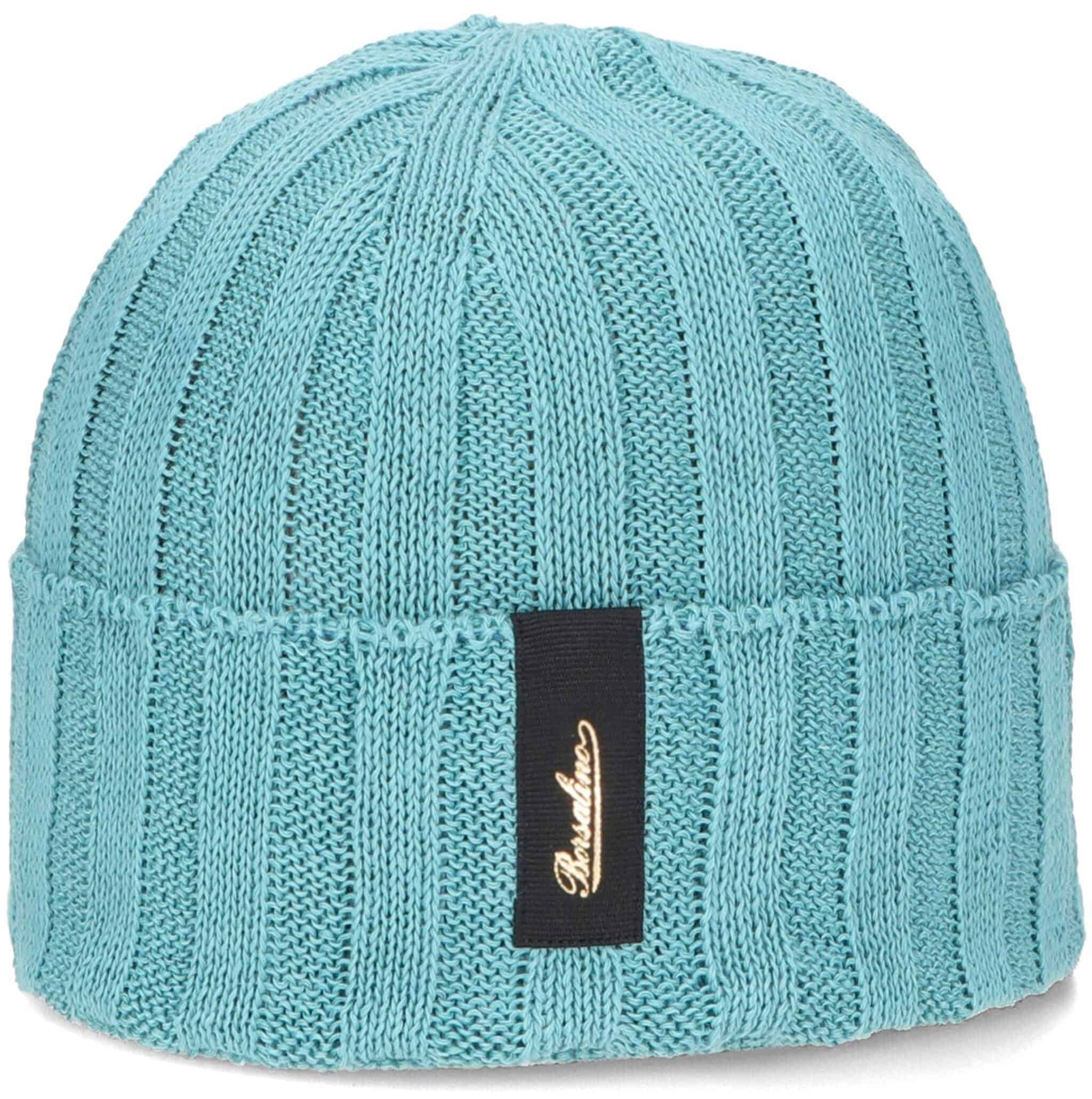 Borsalino Jin Linen ribbed beanie