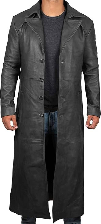 Decrum Mens Leather Coat