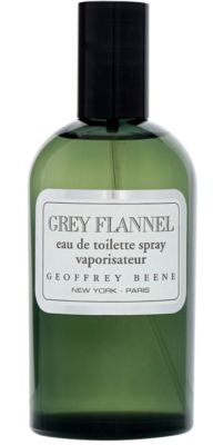 A bottle of Geoffrey Beene Grey Flannel