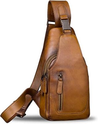 IVTG Genuine Leather Sling Bag