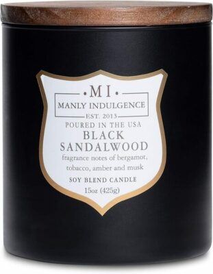 Manly Indulgence Black Sandalwood Scented Candle