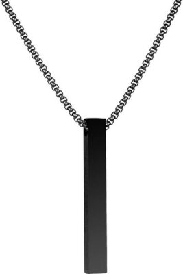 NAIQUBE Bar Pendant Necklace