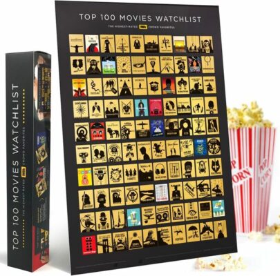 Official IMDb Top 100 Movies Scratch Off Poster