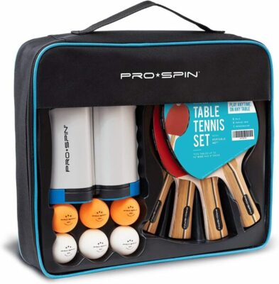 PRO-SPIN All-in-One Portable Ping Pong Paddles Set