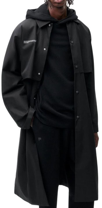 Pangaia Organic Cotton Trench Coat - Black