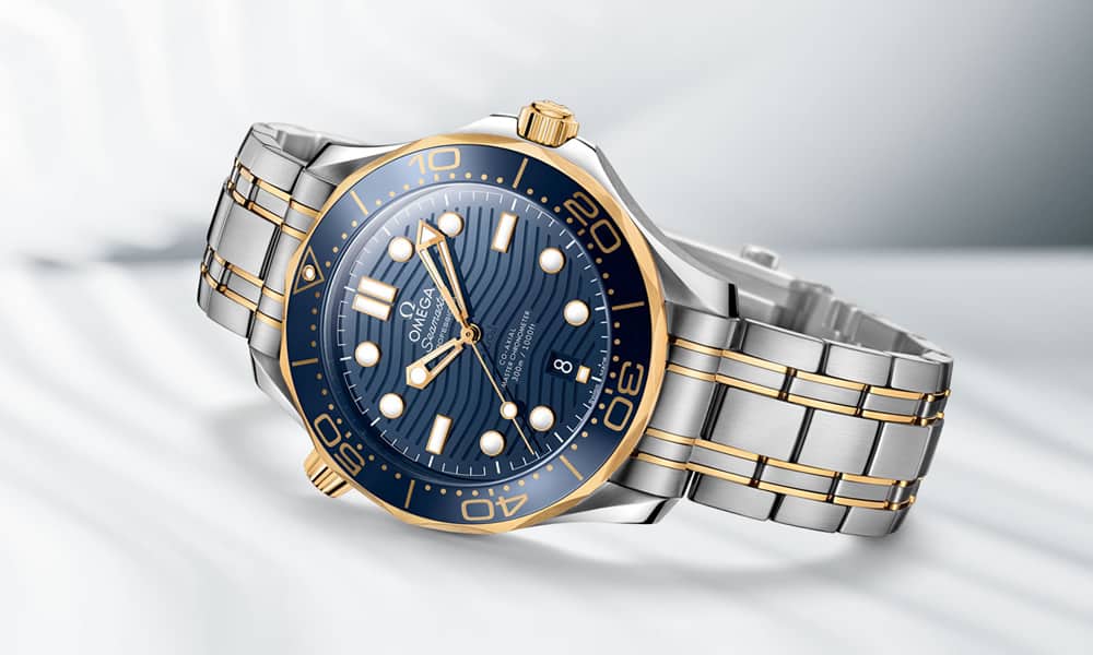 Omega Seamaster 300 Gold And Blue