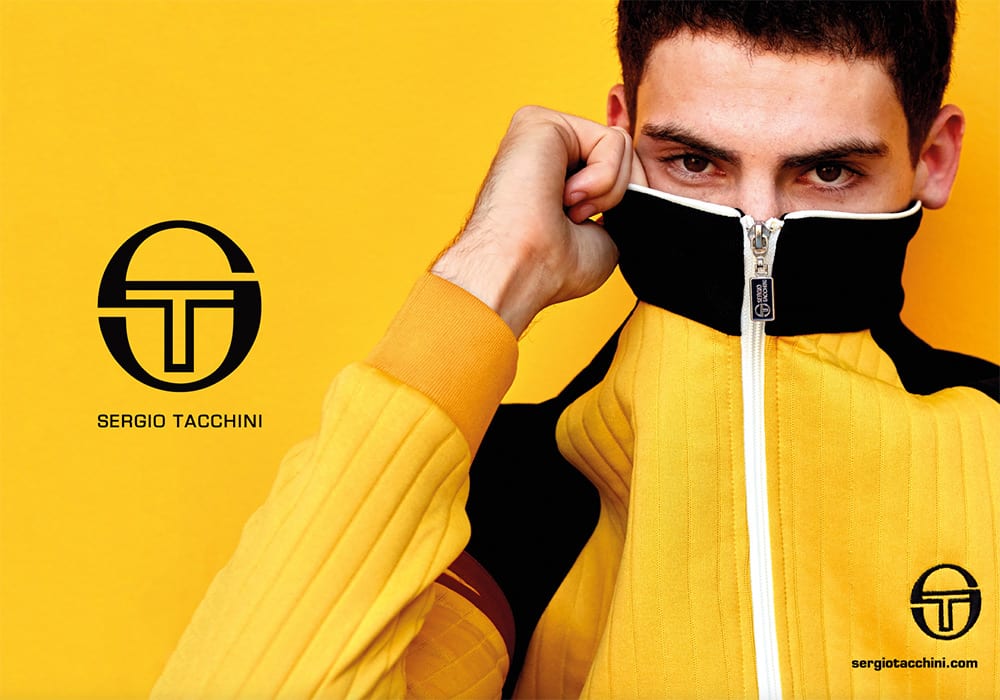 Sergio Tacchini jacket, logo visible.