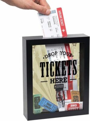 Americanflat Decorative Memento Memory Ticket Shadowbox Frame