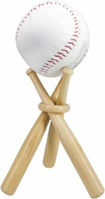 ZHTOOL Wooden Baseball Display Stand