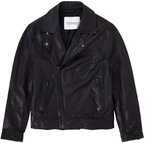 Closed Leather Biker Jacket