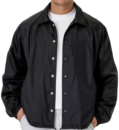 Los Angeles Apparel Nylon Raglan Coaches Jacket