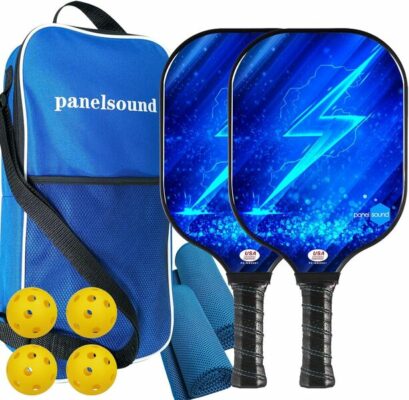 Panel Sound Graphite Carbon Fiber Pickleball Paddles Set