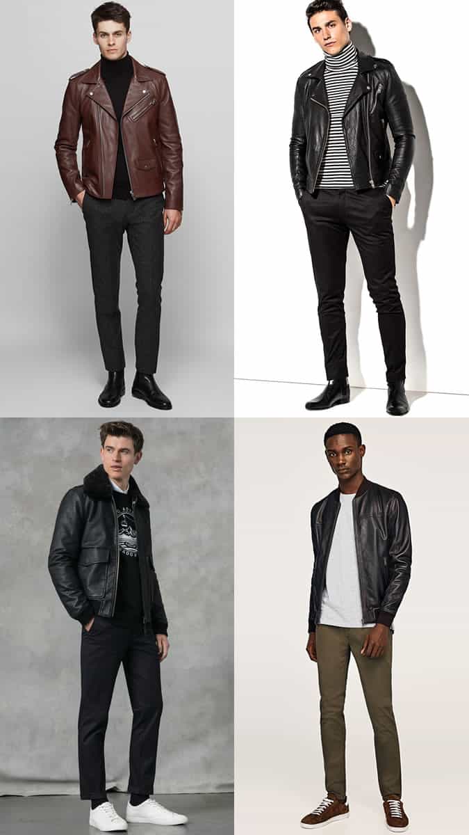 how to wear a leather jacket