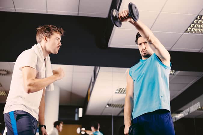 Never speak to anyone mid-set in the gym