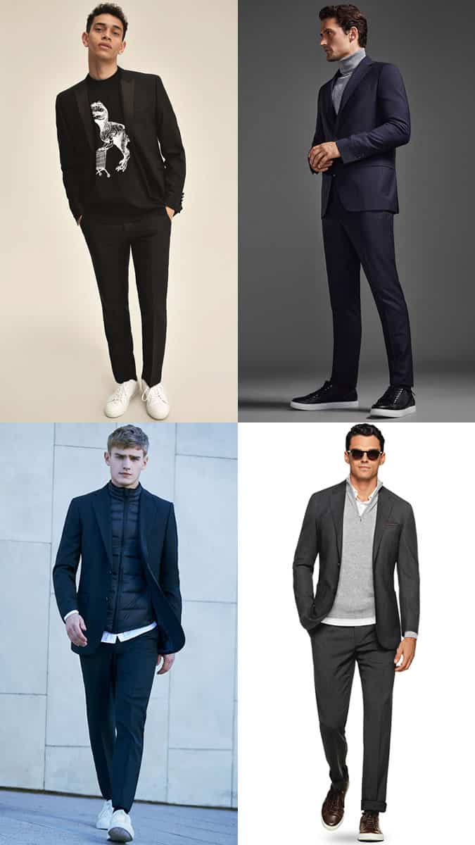 How To Wear Trainers With A Suit