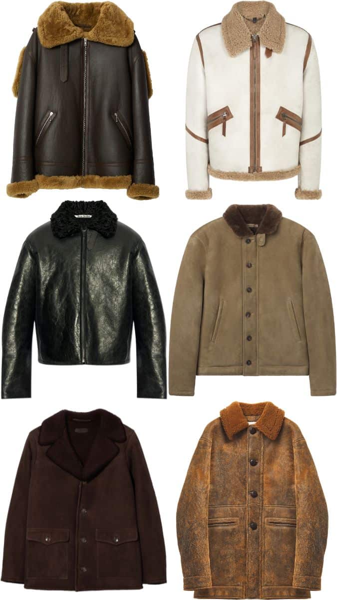 The best men's shearling jackets