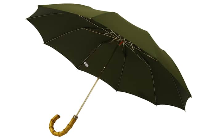 Folded Olive Umbrella