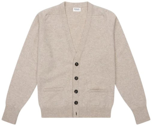 Besnard Oatmeal Lambswool Cardigan