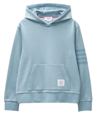 Thom Browne DOUBLE FACE KNIT 4-BAR HOODIE