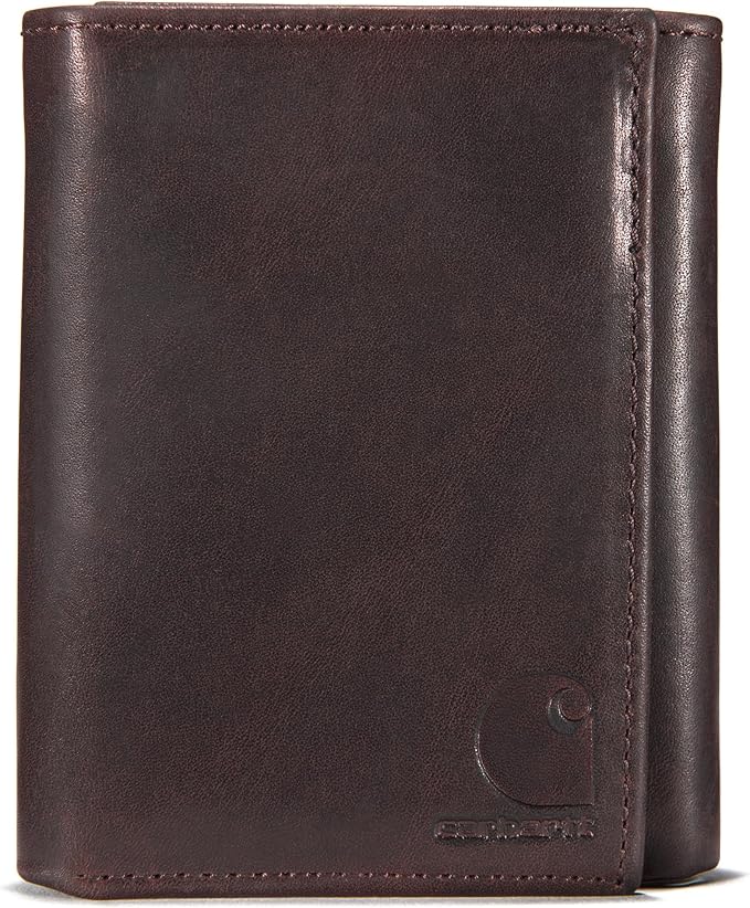 Carhartt Men’s Durable Oil Tan Leather Wallet