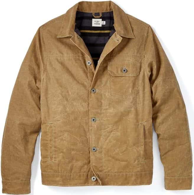 Huckberry Flint and Tinder Waxed Trucker Jacket