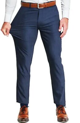 State & Liberty Athletic Fit Stretch Suit Pants