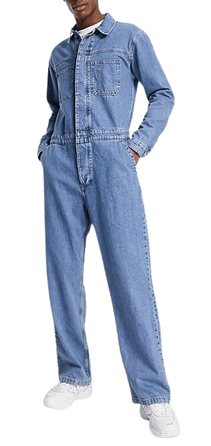 Topman Denim Boiler Suit